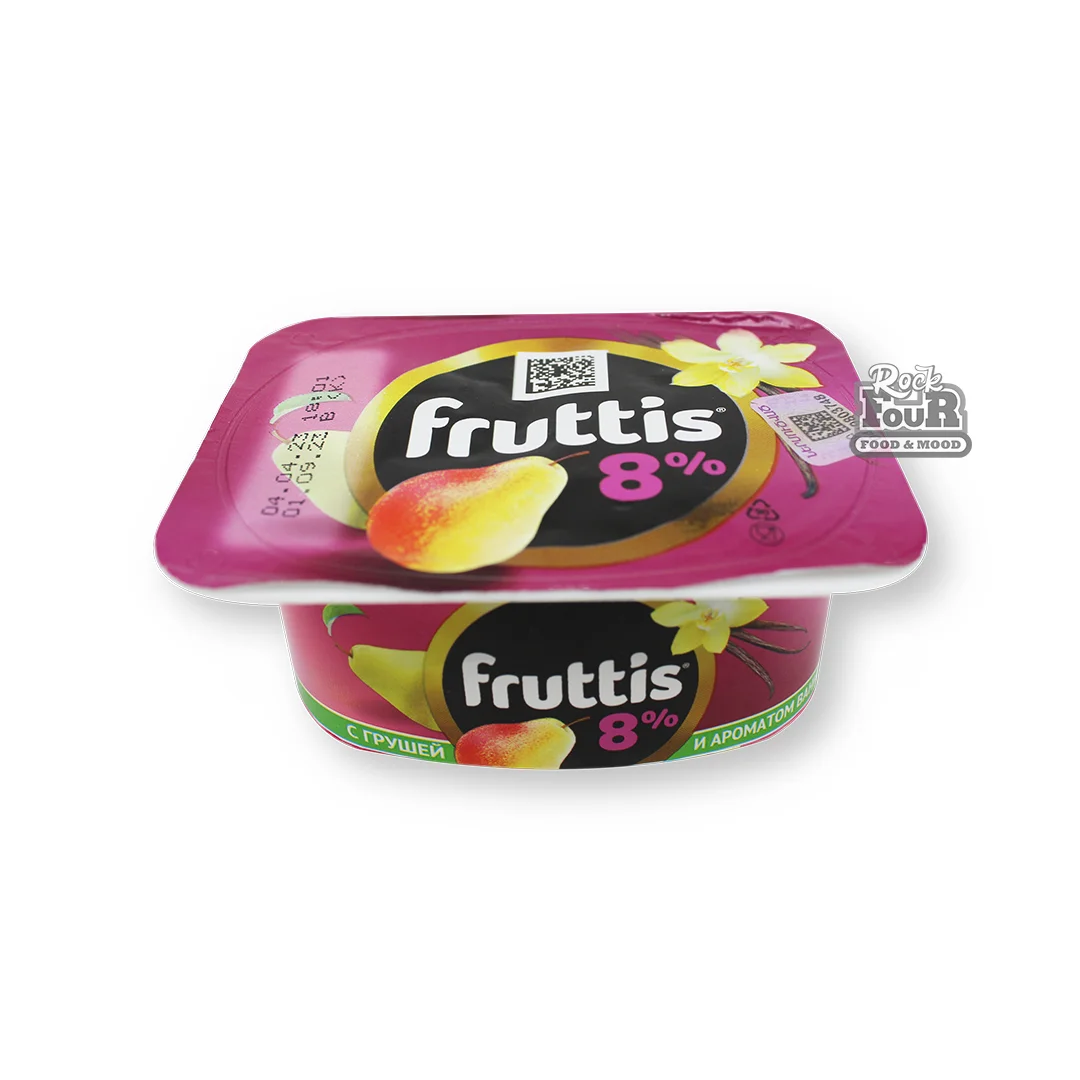 Yoghurt product "Fruttis" pear and vanilla flavor 8% 115g